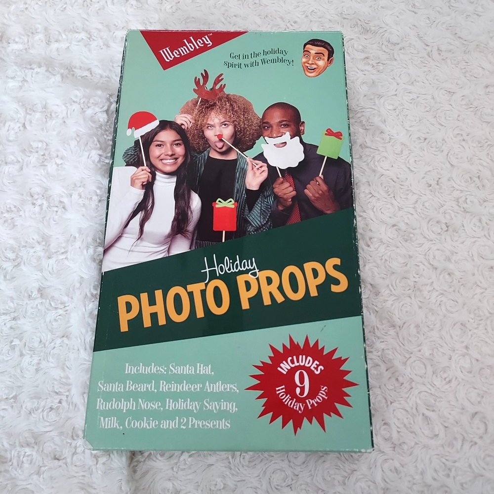 New Wembley Holiday Christmas party photo props set Festive Silly